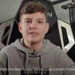 Clix Net Worth – Cody Conrod speaking in his gaming setup during a Fortnite content video.
