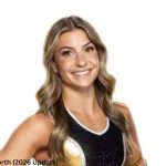 Kendall Gray Net Worth – Kendall Gray posing in a cheerleading uniform.
