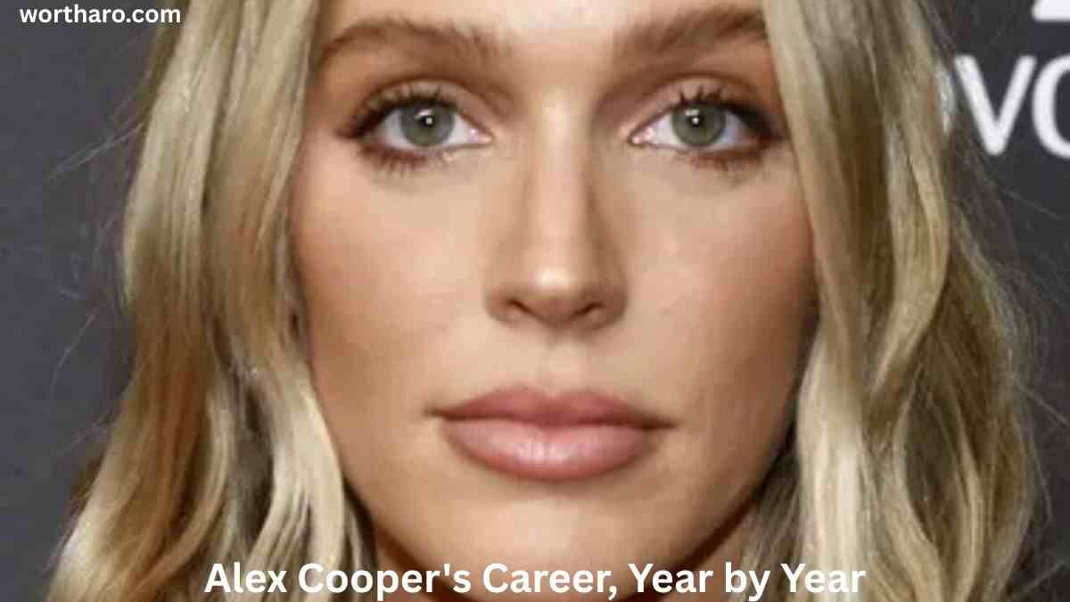 Alex Cooper during a public appearance, featured in an article about Alex Cooper Net Worth