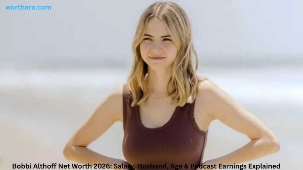 Bobbi Althoff smiling in a swimsuit | Bobbi Althoff Net Worth