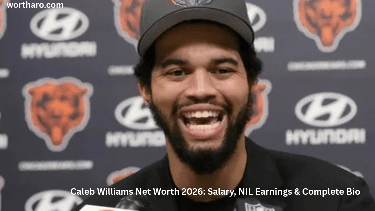 Caleb Williams Net Worth 2026 – NFL Quarterback at Press Conference