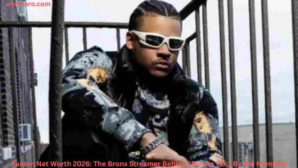 Fanum posing outdoors in sunglasses, featured in an article about Fanum Net Worth