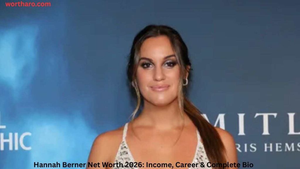 Hannah Berner Net Worth 2026 – Hannah Berner posing at a red carpet event in a white dress.