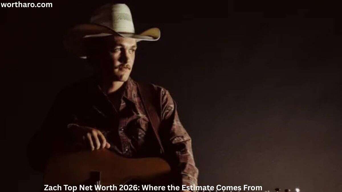 Zach Top holding an acoustic guitar in a cowboy hat – Zach Top Net Worth