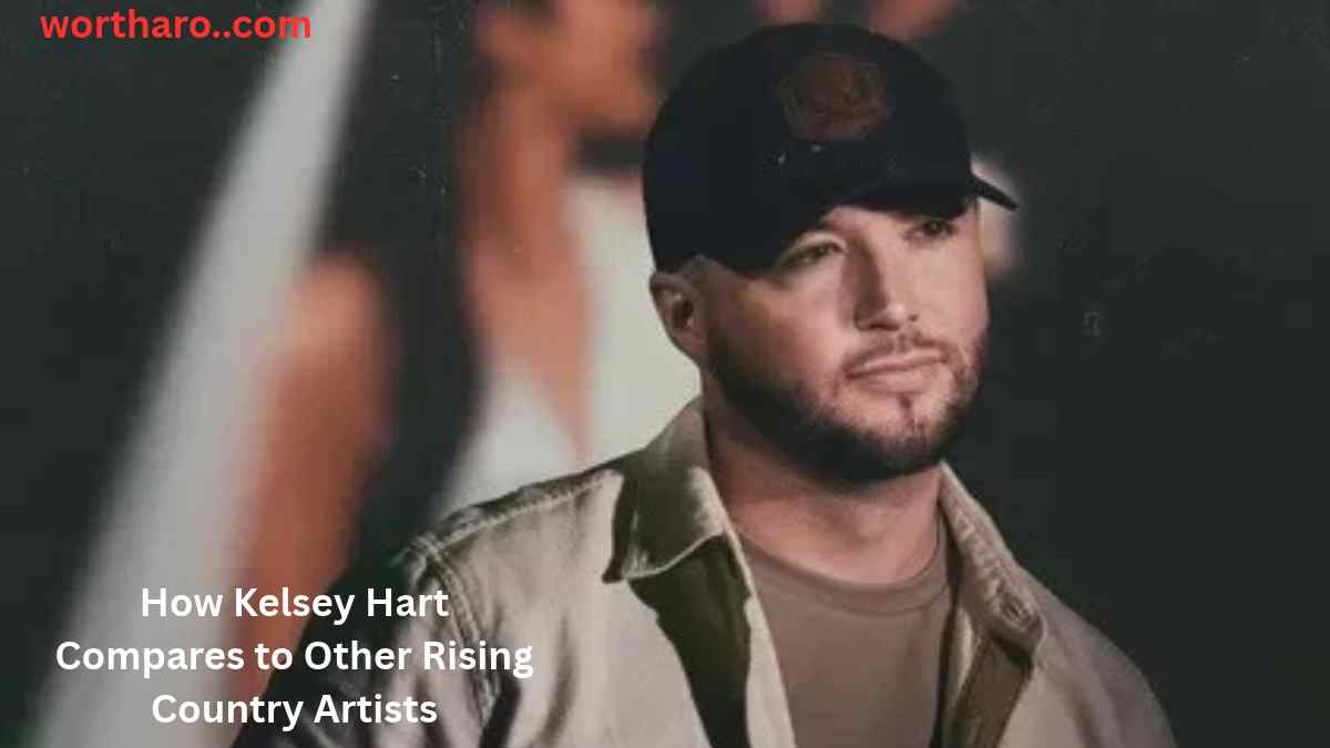 Kelsey Hart wearing a black cap and casual outfit, highlighting his rising country music career and net worth.