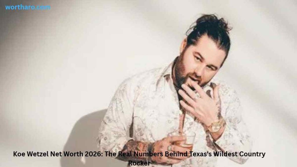 Koe Wetzel posing with a drink | Koe Wetzel Net Worth