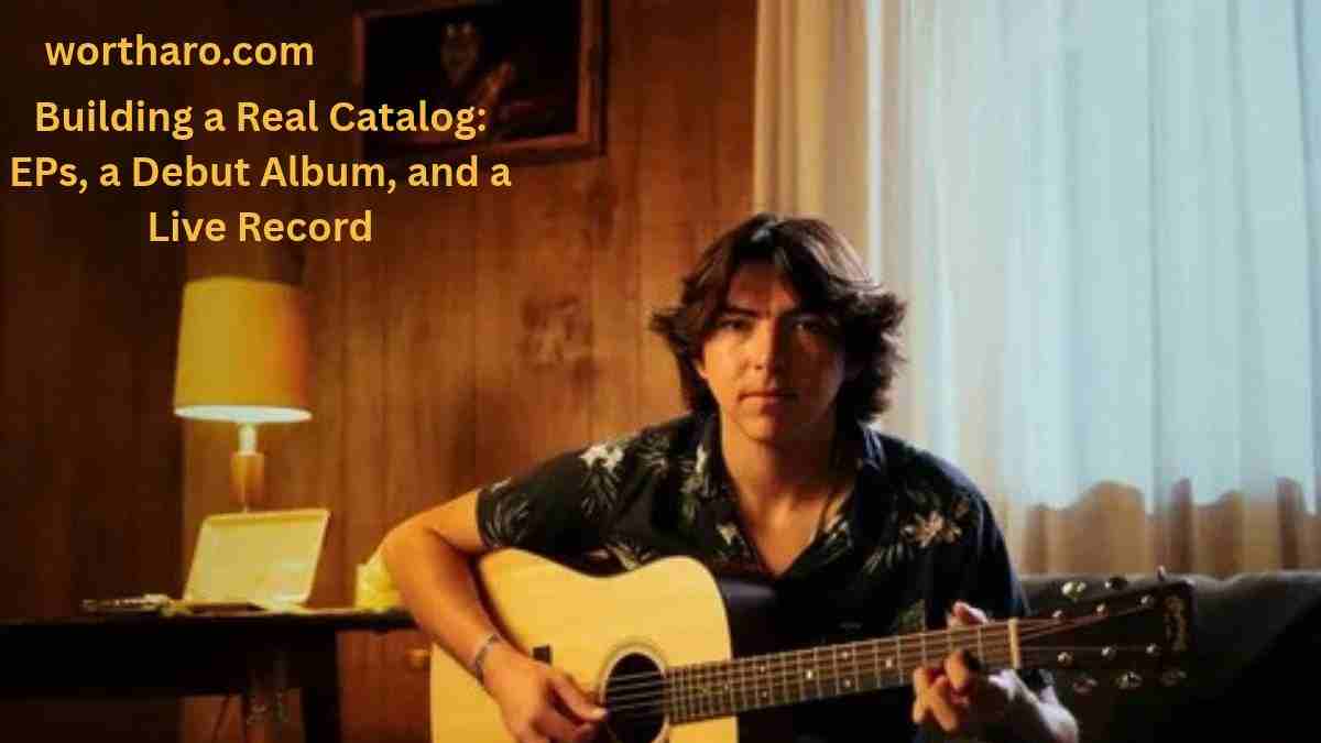 Wyatt Flores playing acoustic guitar indoors – Wyatt Flores Net Worth