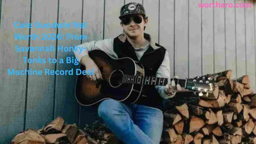 Cole Goodwin playing guitar for his rising country music career, featured in Cole Goodwin Net Worth