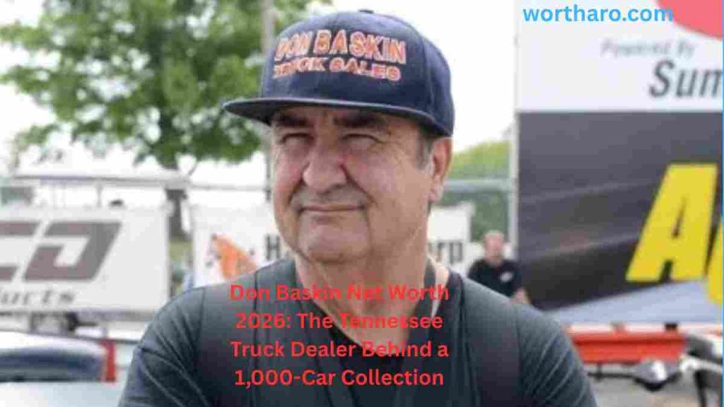 Don Baskin Net Worth 2026: Don Baskin wearing a cap at a motorsports event, known for his impressive 1,000-car collection.